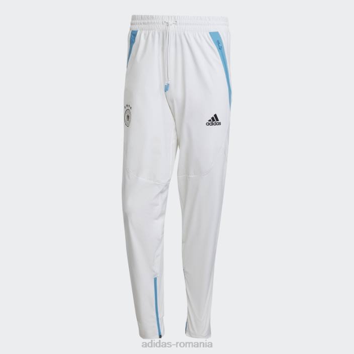 Adidas pantaloni de călătorie ziua jocului germania albi bărbați alb 2JBN21169