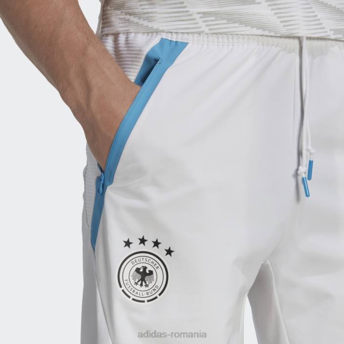 Adidas pantaloni de călătorie ziua jocului germania albi bărbați alb 2JBN21169