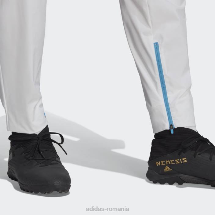 Adidas pantaloni de călătorie ziua jocului germania albi bărbați alb 2JBN21169