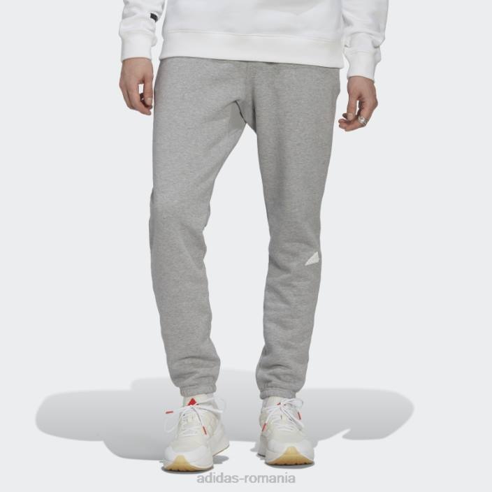 Adidas pantaloni de lână gri mediu bărbați gri mediu 2JBN21220