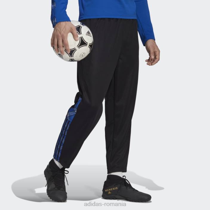 Adidas pantaloni de sport tiro 7/8 albastru regal bărbați negru/albastru regal 2JBN21222