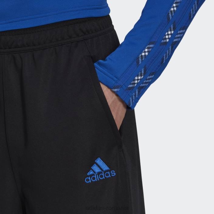 Adidas pantaloni de sport tiro 7/8 albastru regal bărbați negru/albastru regal 2JBN21222