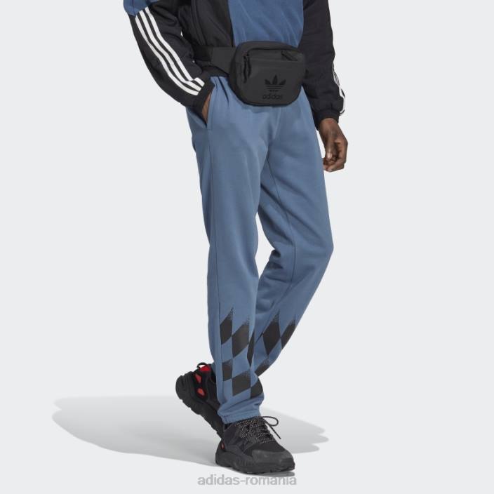 Adidas pantaloni de trening grafic plasați rekive oțel bărbați oţel 2JBN21244