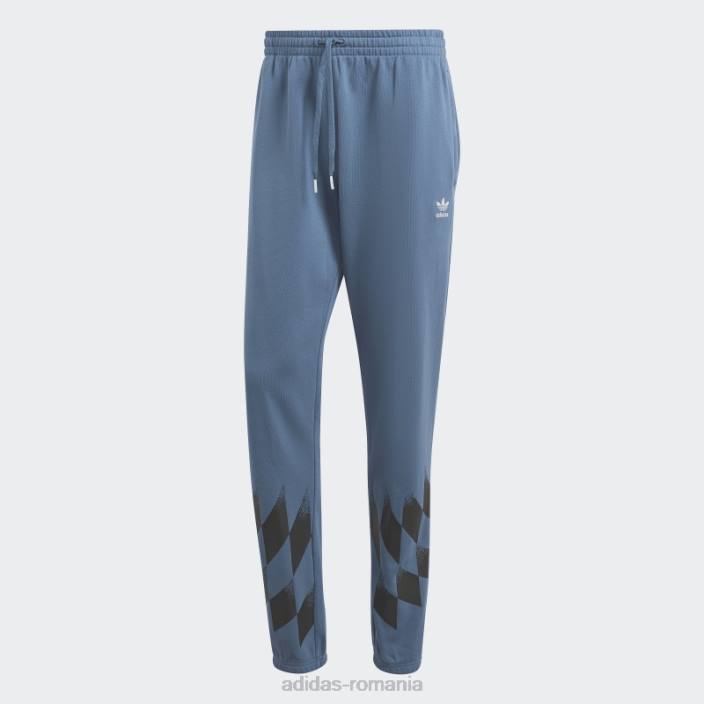Adidas pantaloni de trening grafic plasați rekive oțel bărbați oţel 2JBN21244