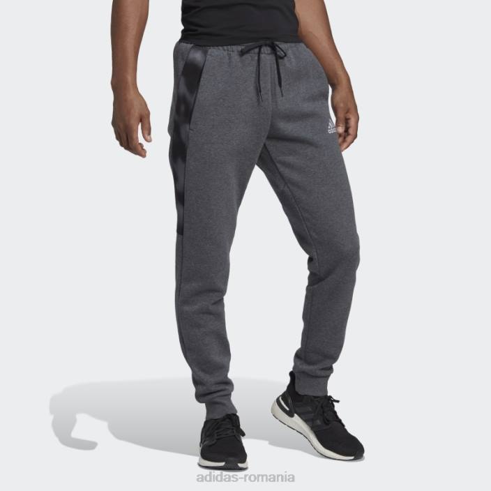 Adidas pantaloni din fleece cu imprimeu camuflat gri închis bărbați erica gri închis 2JBN21304