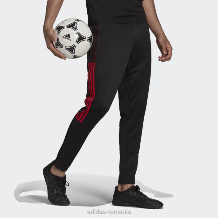 Adidas pantaloni eleganti tiro roșii bărbați negru/rosu 2JBN21281