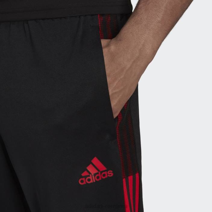 Adidas pantaloni eleganti tiro roșii bărbați negru/rosu 2JBN21281