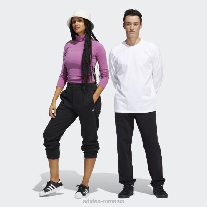 Adidas pantaloni negri grei shmoofoil (gen neural) bărbați alb negru 2JBN21245