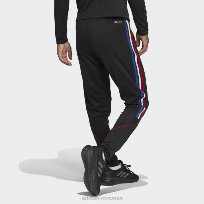 Adidas pantaloni negri tiro 23 bărbați negru/rosu 2JBN21167