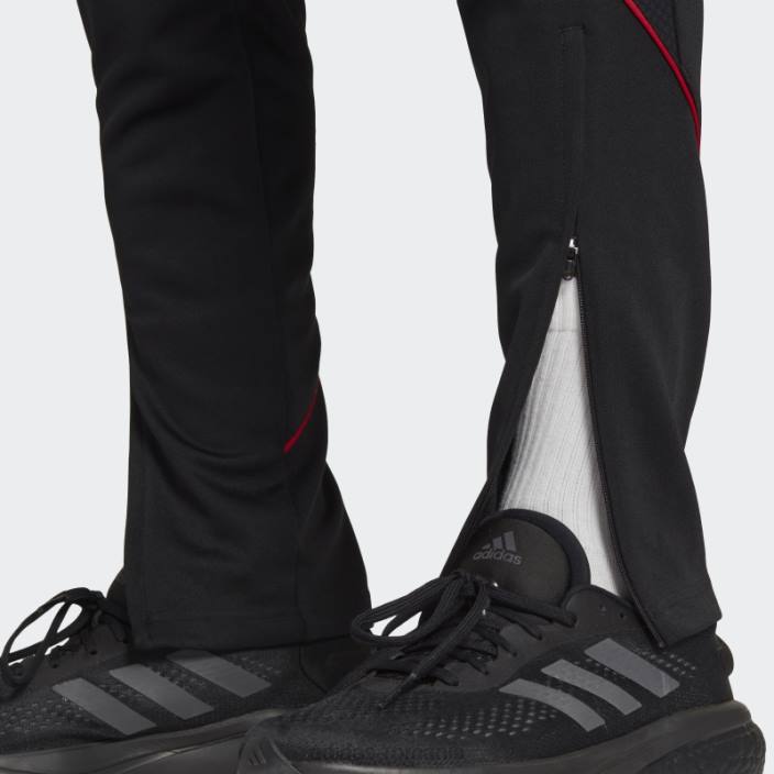 Adidas pantaloni negri tiro 23 bărbați negru/rosu 2JBN21167
