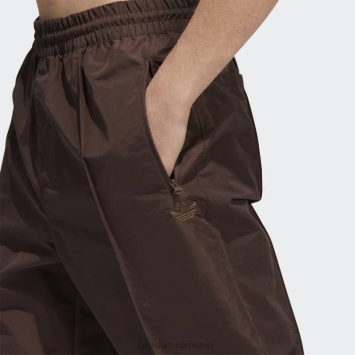 Adidas pantaloni pintuck (gen neutru) maro bărbați maro 2JBN21158
