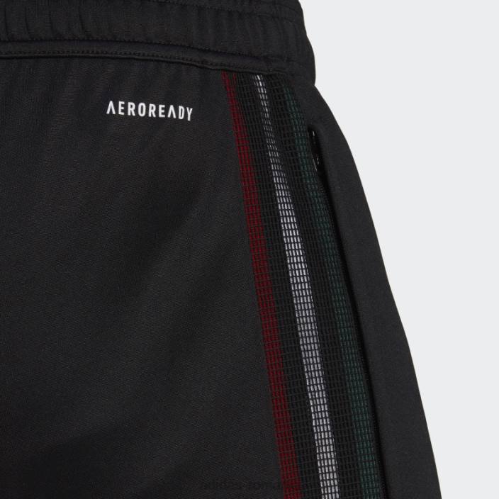 Adidas pantaloni tiro verde închis bărbați negru/verde închis/alb/roșu 2JBN21150