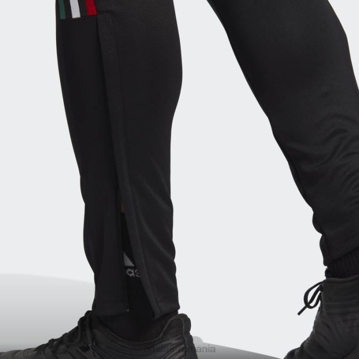 Adidas pantaloni tiro verde închis bărbați negru/verde închis/alb/roșu 2JBN21150