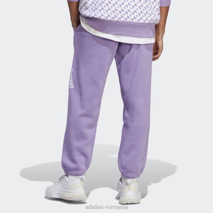 Adidas pantaloni violet all szn x logomania bărbați violet 2JBN21269