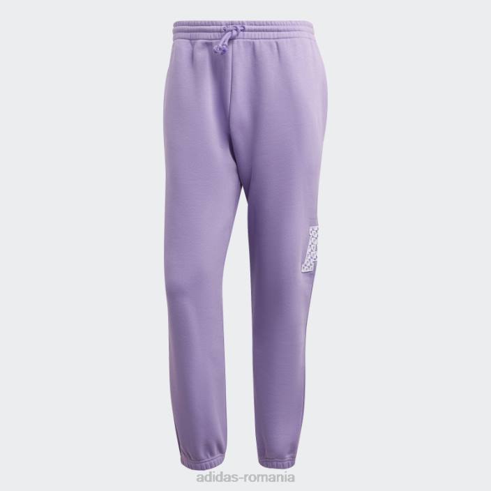 Adidas pantaloni violet all szn x logomania bărbați violet 2JBN21269