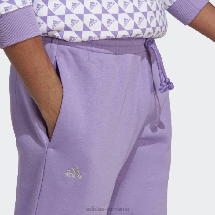 Adidas pantaloni violet all szn x logomania bărbați violet 2JBN21269