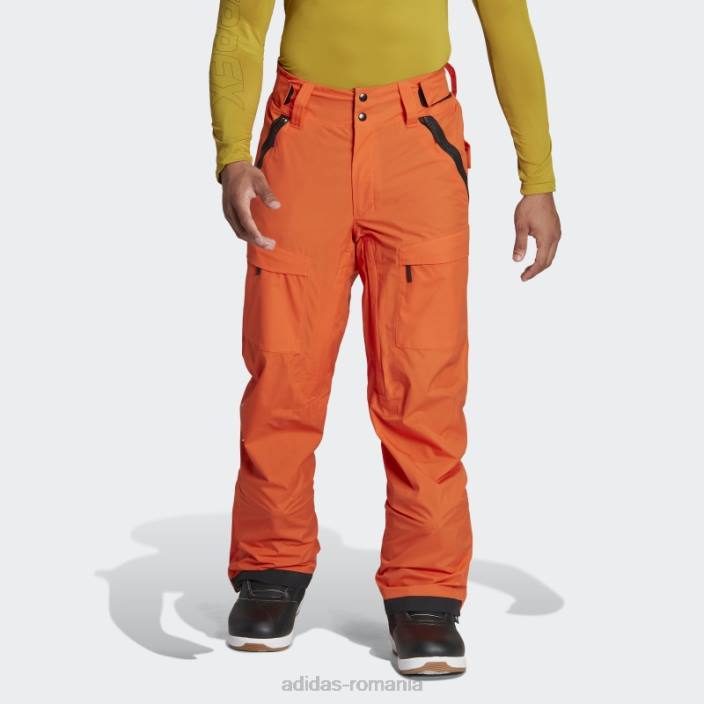 Adidas resort pantaloni coajă în două straturi portocalii bărbați portocale 2JBN21266