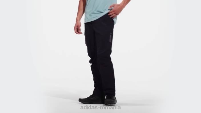 Adidas terrex made to be refacuți pantaloni de drumeție negri bărbați negru 2JBN21283