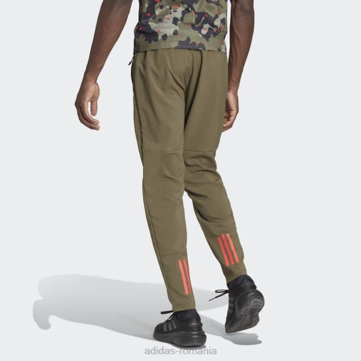 Adidas train essentials pantaloni sezonieri de antrenament olive bărbați măsliniu/roșu 2JBN21289