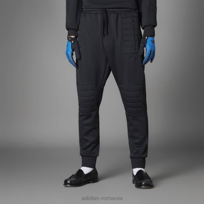 Adidas varianta albastra chile 62 pantaloni matlasati negri bărbați negru 2JBN21223