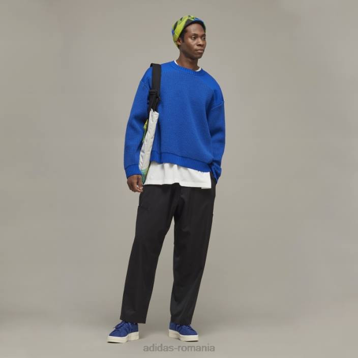 Adidas y-3 pantaloni drepti din lână rafinată bărbați2JBN6910