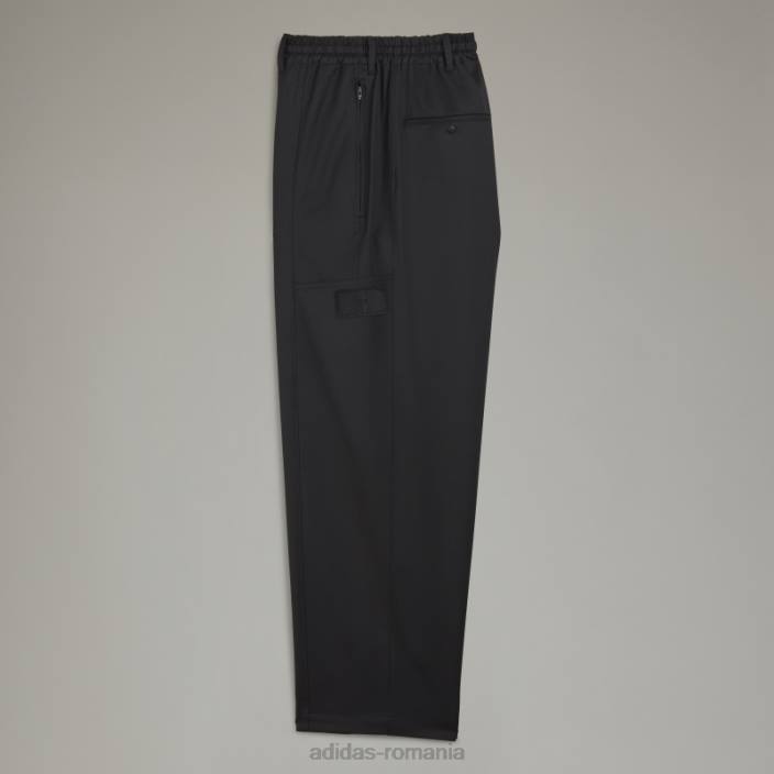 Adidas y-3 pantaloni drepti din lână rafinată bărbați2JBN6910