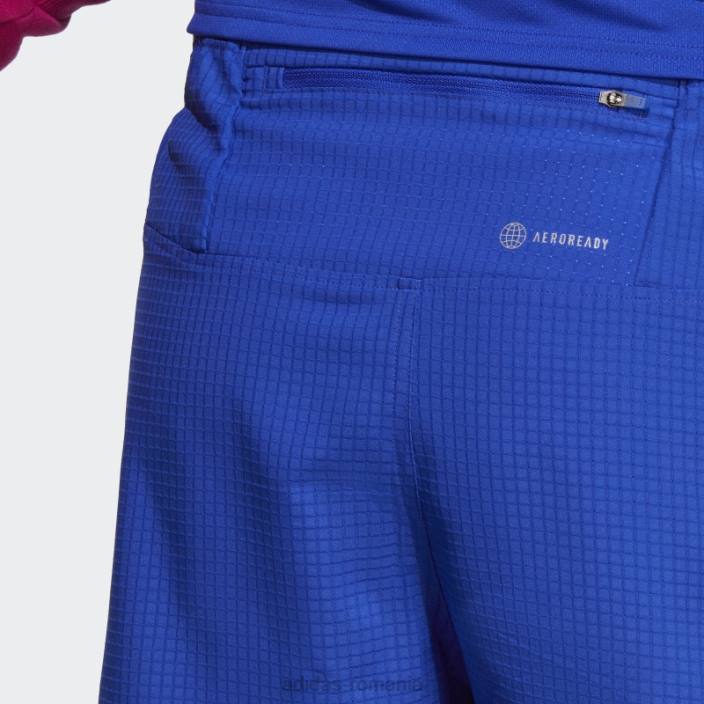 Adidas 4 pantaloni scurți de alergare cu design albastru bărbați albastru 2JBN14014