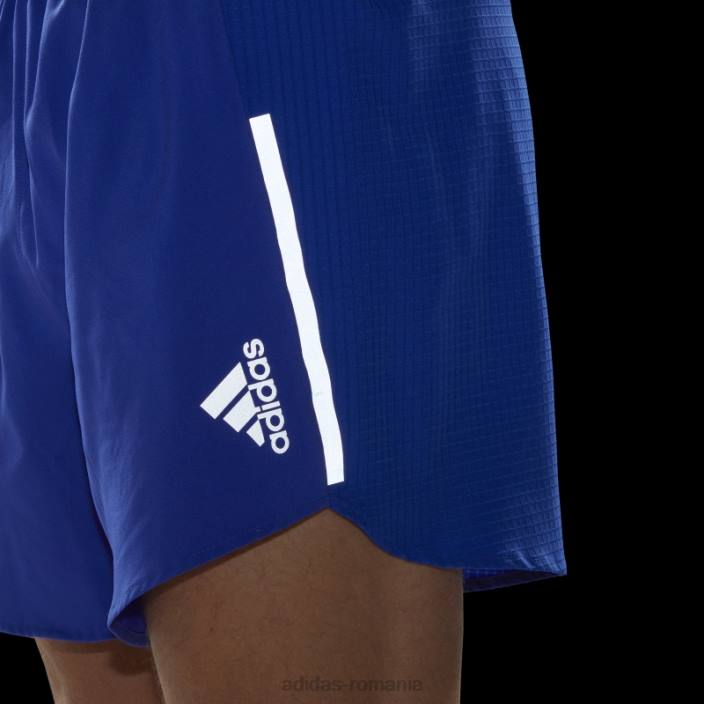 Adidas 4 pantaloni scurți de alergare cu design albastru bărbați albastru 2JBN14014