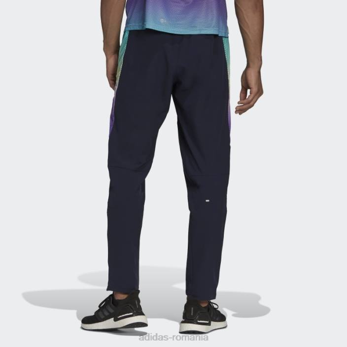 Adidas Ink deține pantalonii de jogging colorblock bărbați cerneală/negru/violet/mentă 2JBN14806