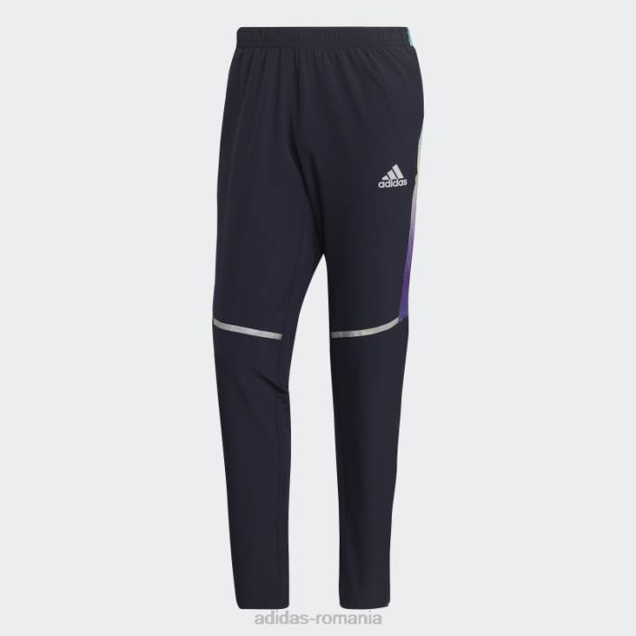 Adidas Ink deține pantalonii de jogging colorblock bărbați cerneală/negru/violet/mentă 2JBN14806