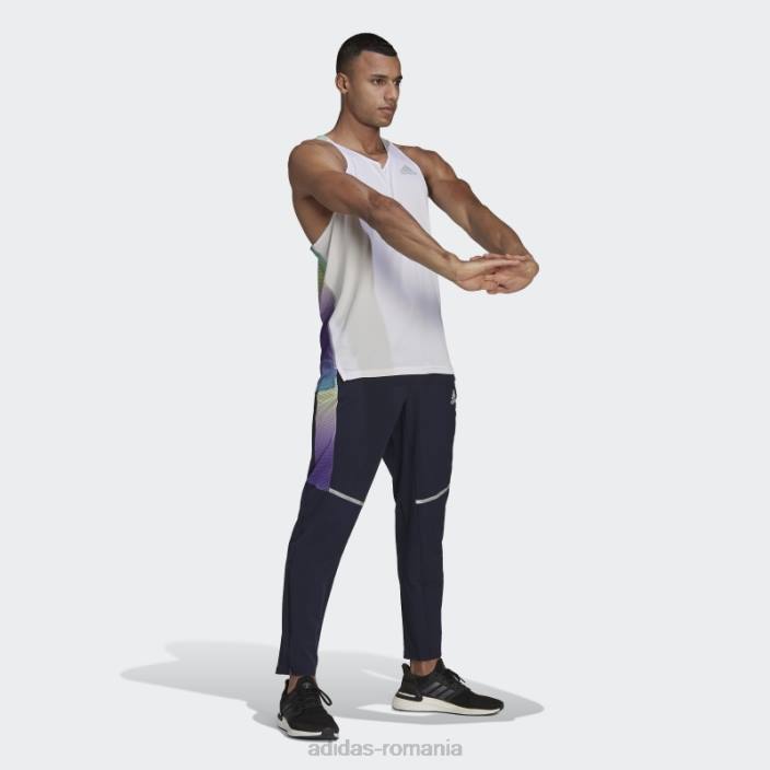 Adidas Ink deține pantalonii de jogging colorblock bărbați cerneală/negru/violet/mentă 2JBN14806