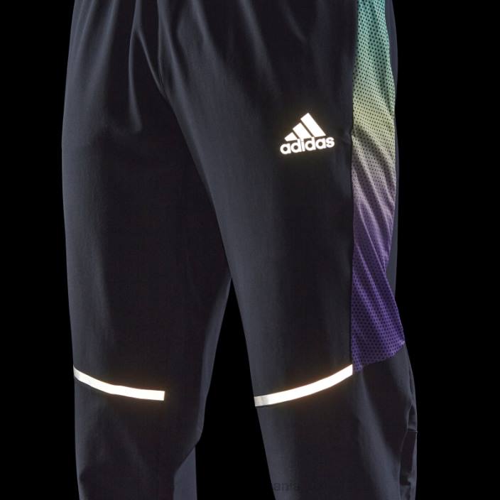Adidas Ink deține pantalonii de jogging colorblock bărbați cerneală/negru/violet/mentă 2JBN14806