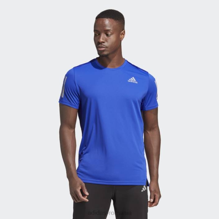 Adidas albastru deține tricoul de alergare bărbați albastru/argintiu 2JBN13300