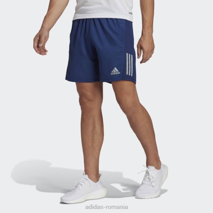 Adidas albastru închis propriul pantaloni scurți adidas bărbați albastru închis/argintiu 2JBN13131