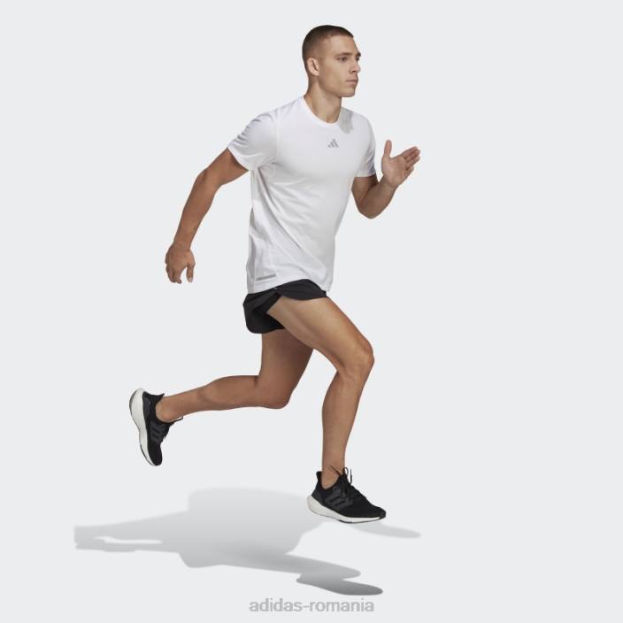Adidas black own the run split pantaloni scurți moda bărbați negru 2JBN3634