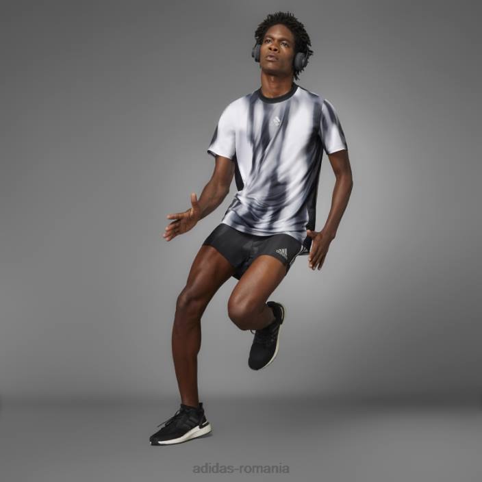 Adidas break the norm tricou gri bărbați gri/negru/alb 2JBN14870