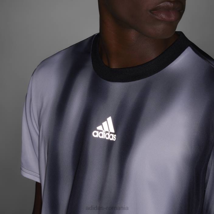 Adidas break the norm tricou gri bărbați gri/negru/alb 2JBN14870