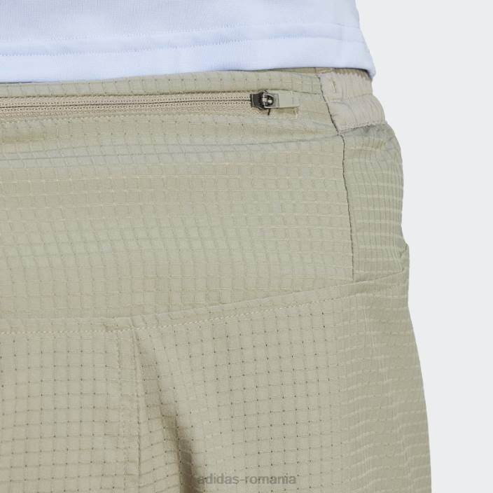 Adidas conceput pentru a alerga pantaloni scurți 2-în-1 pebble argintiu bărbați pietricica de argint 2JBN13334