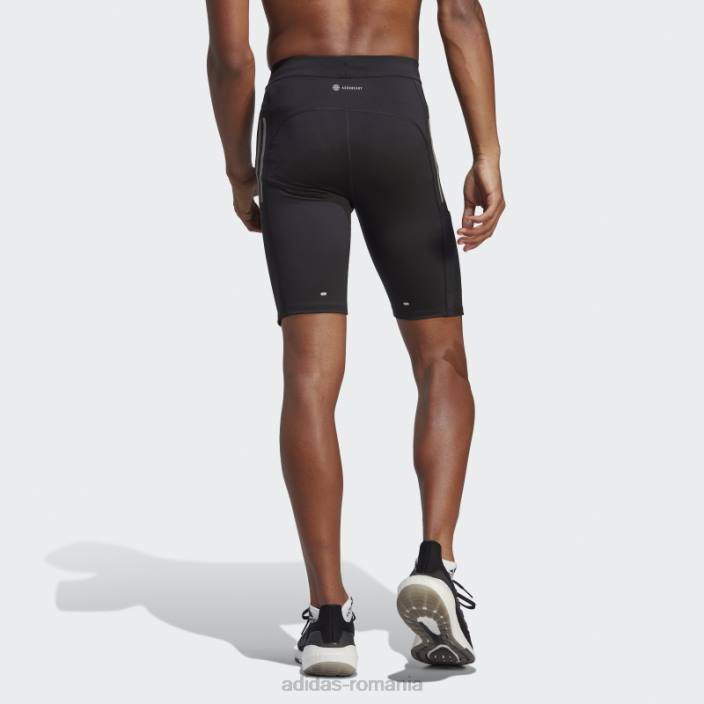 Adidas deține alergatul 1/2 jambiere negre bărbați negru 2JBN5911