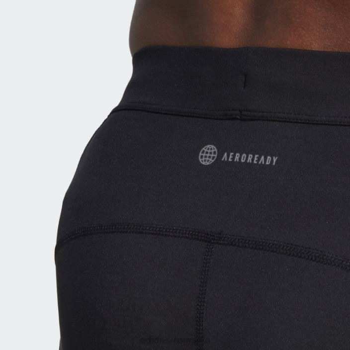Adidas deține alergatul 1/2 jambiere negre bărbați negru 2JBN5911