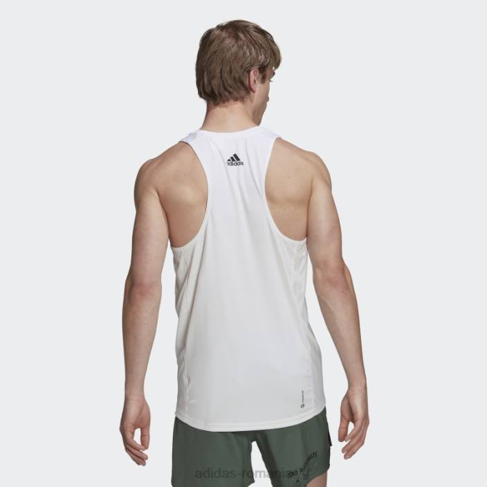 Adidas deține deșeurile din plastic aeroready grafic maiou alb bărbați alb 2JBN14785