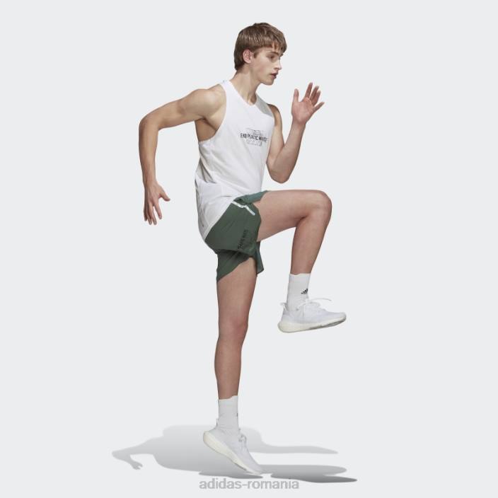 Adidas deține deșeurile din plastic aeroready grafic maiou alb bărbați alb 2JBN14785