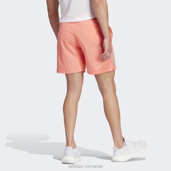 Adidas deține pantaloni scurți de alergare coral bărbați coral/argint 2JBN6235