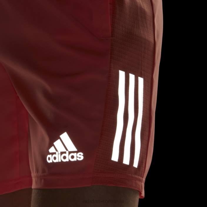 Adidas deține pantaloni scurți de alergare coral bărbați coral/argint 2JBN6235