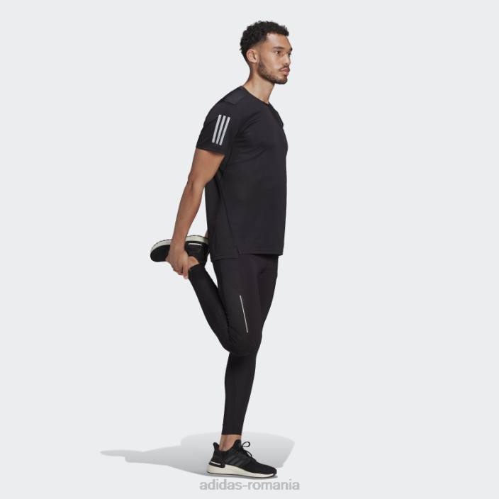 Adidas deține tricou argintiu elegant bărbați negru argintiu 2JBN3636