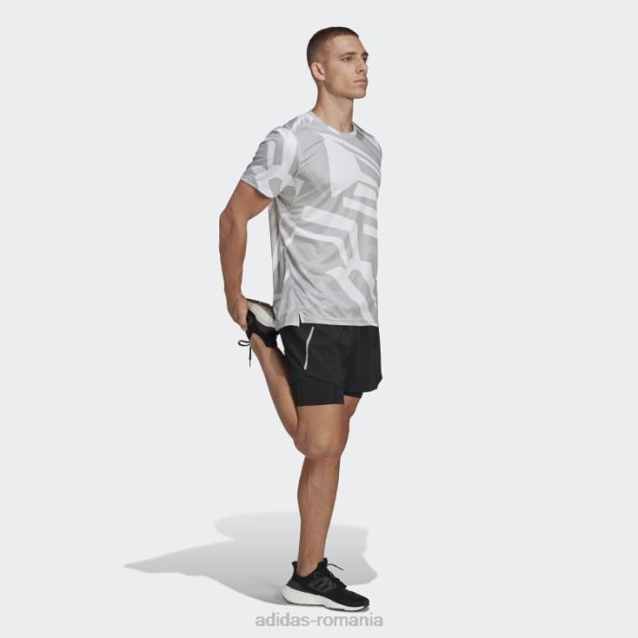 Adidas deține tricou sezonier adidas gri bărbați gri/alb 2JBN924