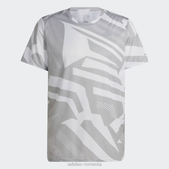 Adidas deține tricou sezonier adidas gri bărbați gri/alb 2JBN924