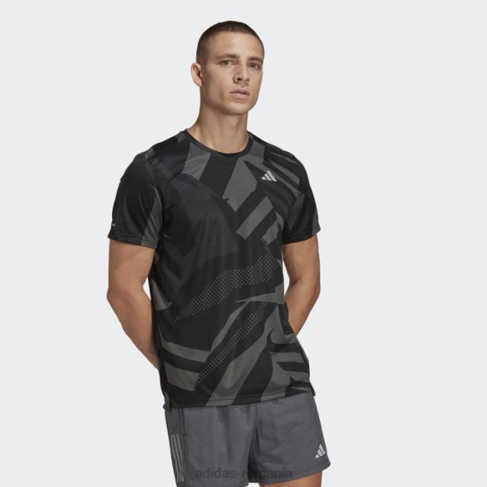Adidas deține tricou sezonier negru adidas bărbați gri inchis 2JBN5850
