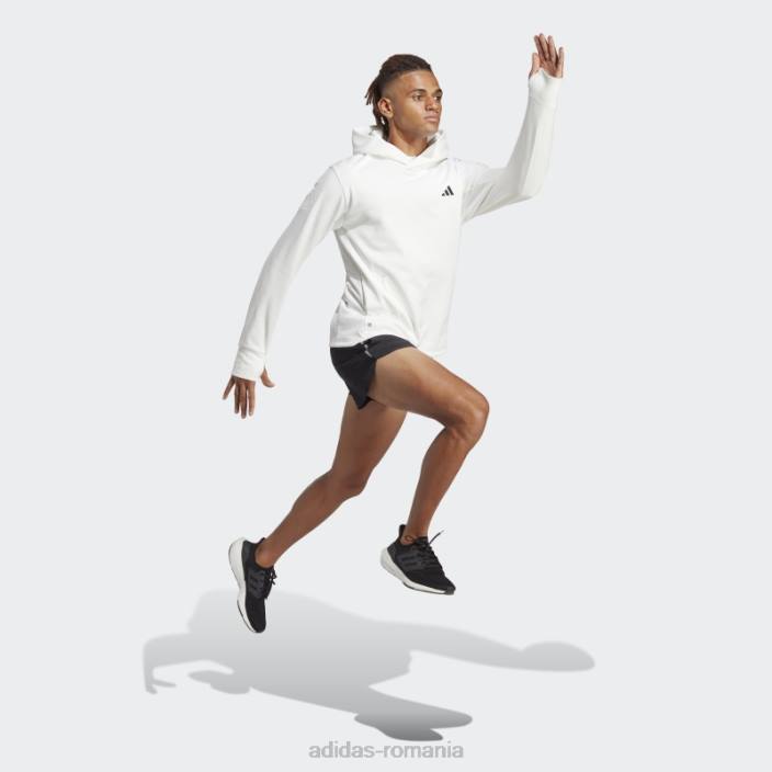 Adidas făcut pentru a fi refăcut aeroready running hoodie alb bărbați alb 2JBN13633