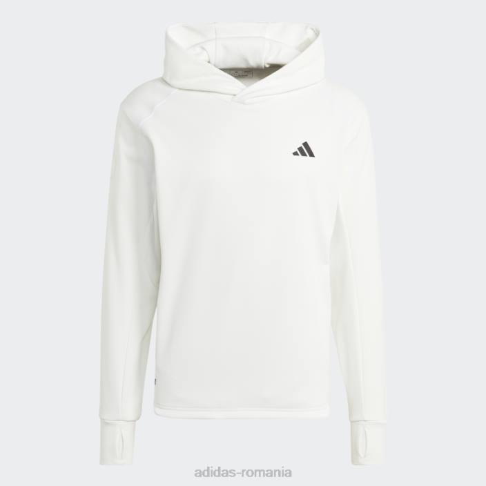 Adidas făcut pentru a fi refăcut aeroready running hoodie alb bărbați alb 2JBN13633